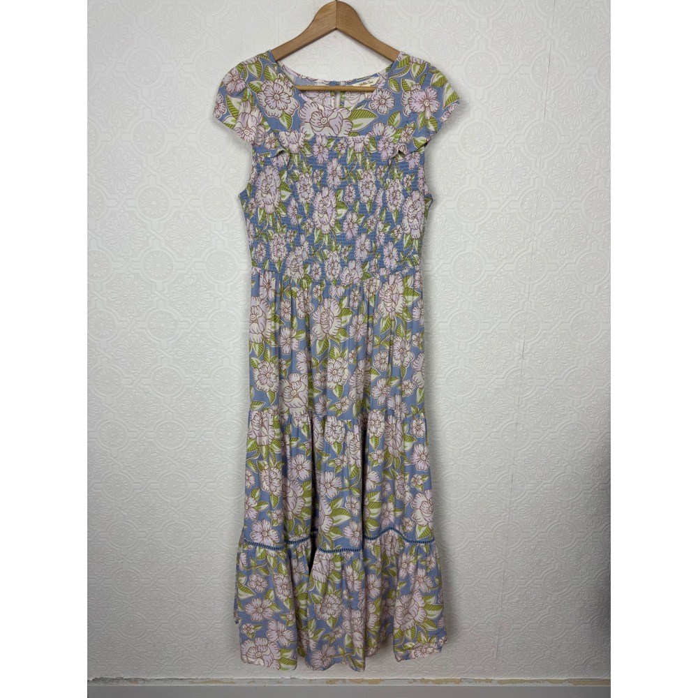 Matilda Jane Dream Chasers You Are Wonderful Floral Smocked Maxi Dress large